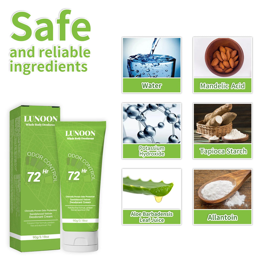 Tidesmit 90g invisible anti-perspiration deodorant lotion for long-lasting body odor control, fast-dry travel size.
