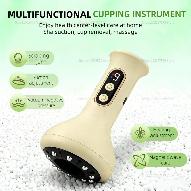 Portable Electric Massager with Heat Therapy | Tidesmit Light Yellow Body Shaping Massage Equipment Tidesmit