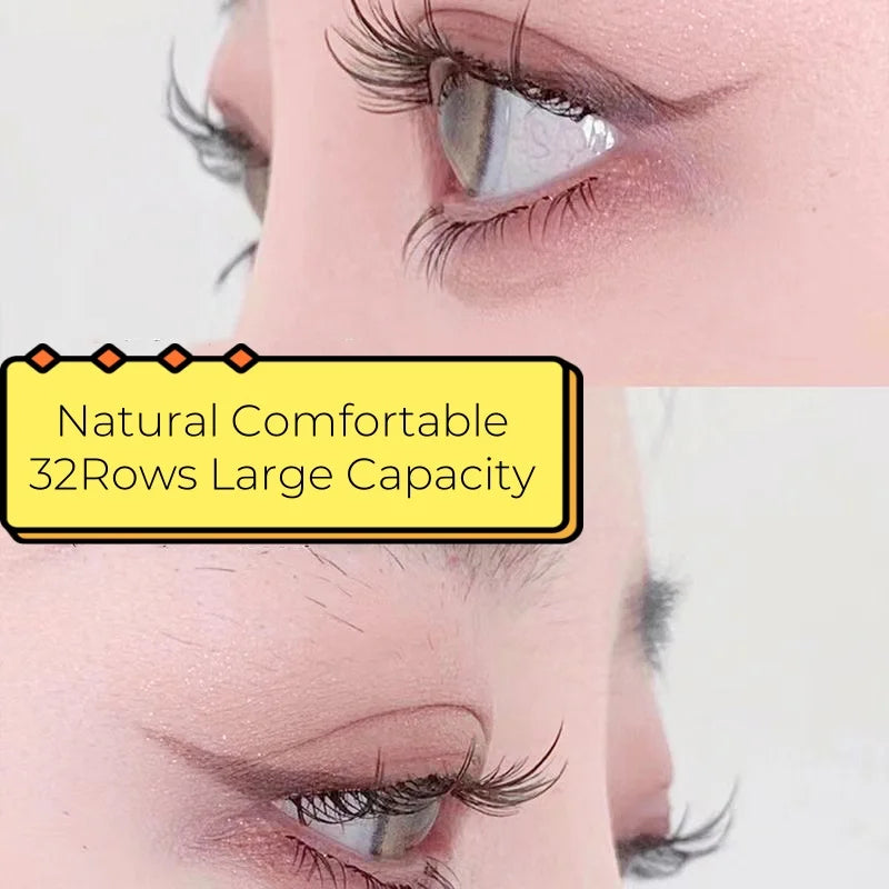 MIAOJIE Large Eyelashes with Pointed Cat-Eye C-Curl 10-14Mm Eyelashes That Are Natural And Light Without Blinking to Enlarge