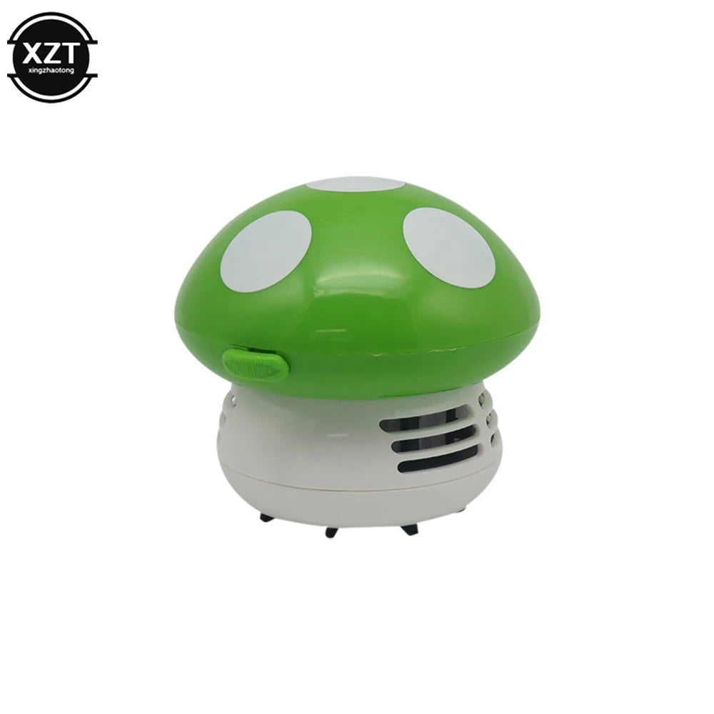 Mini Desktop Vacuum Cleaner 6 Colors Cute Small Mushroom Corner Desk Table Dust Vacuum Cleaner For Car Home Computer New Sweeper