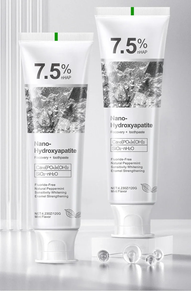 Tidesmit 7.5% Hydroxyphosphate whitening toothpaste for effective stain removal and long-lasting fresh breath.