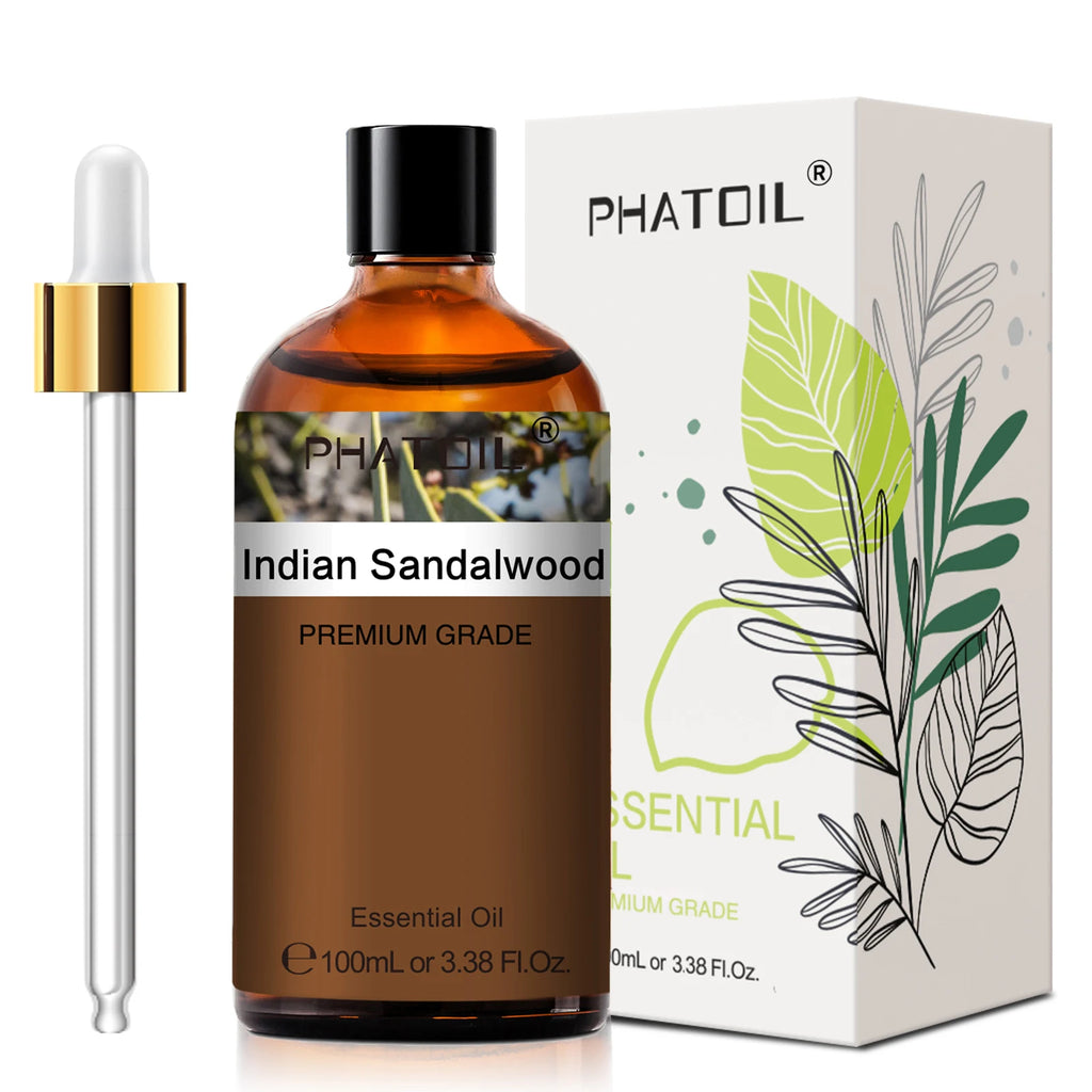 PHATOIL 100ml Lavender Peppermint Lemon Eucalyptus Lemongrass Essential Oil Natural Plant Pure Essential Oils For Diffuser