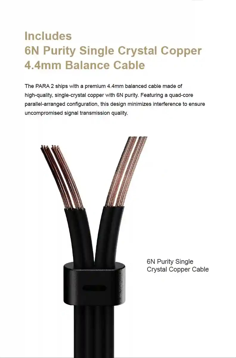 Moondrop Para II Planar Magnetic Headphones 100mm Open Back Studio Monitor Tidesmit