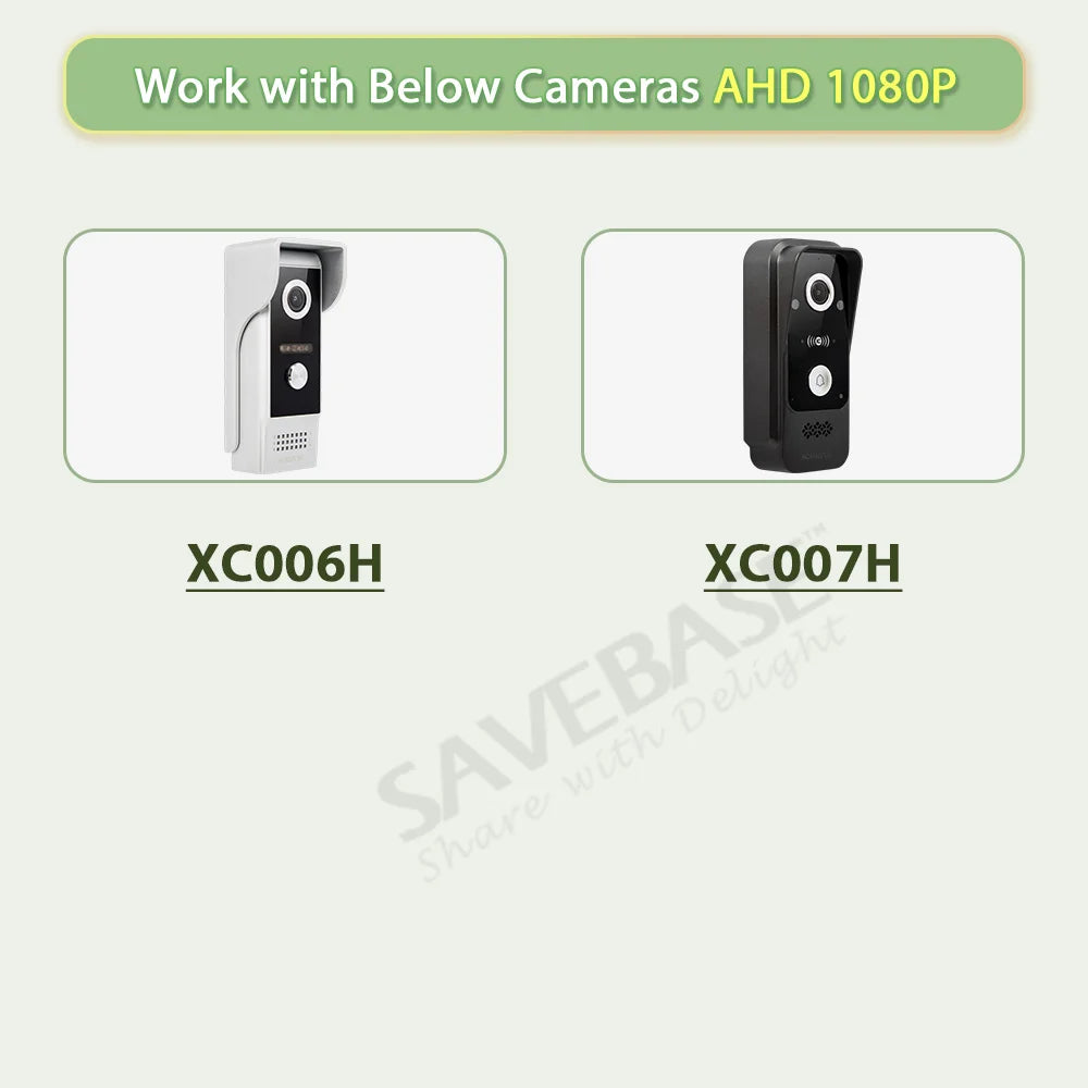 Tuya WiFi Intercom Monitor 7"/10" Touch Screen 4 Wire Motion Detection for HOMSECUR HD 1080P Video Doorphone Smart Home Security