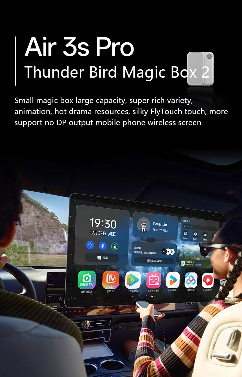 RayNeo AR Smart Glasses: 135-Inch Private Cinema Display for Gaming (3S Pro) Tidesmit