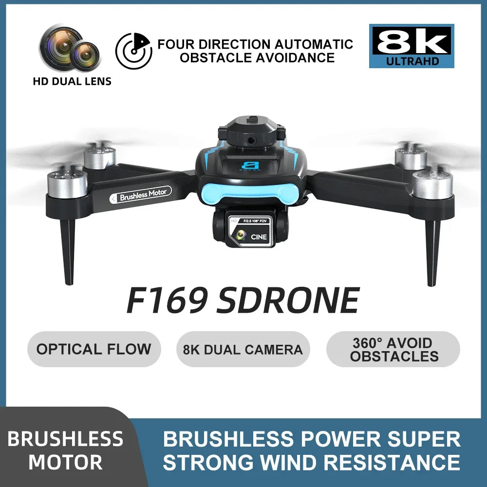 8K HD Camera Drone | Foldable Obstacle Avoidance Quadcopter Tidesmit