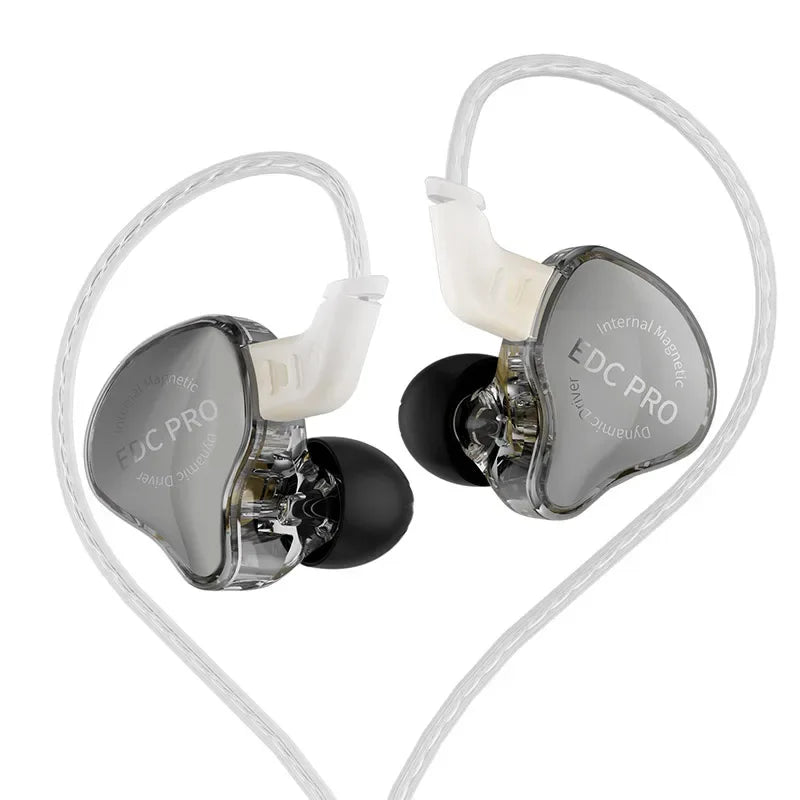 Tidesmit HiFi Wired In-Ear Monitors with Dual Dynamic Drivers Silver-Plated no mic Tidesmit