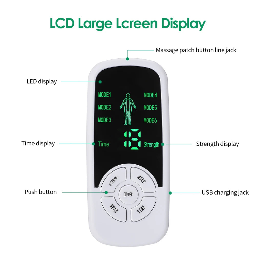 Tidesmit 6-Mode Electric Back Massager | Portable Muscle Relief Device Back Massage Instrument Tidesmit