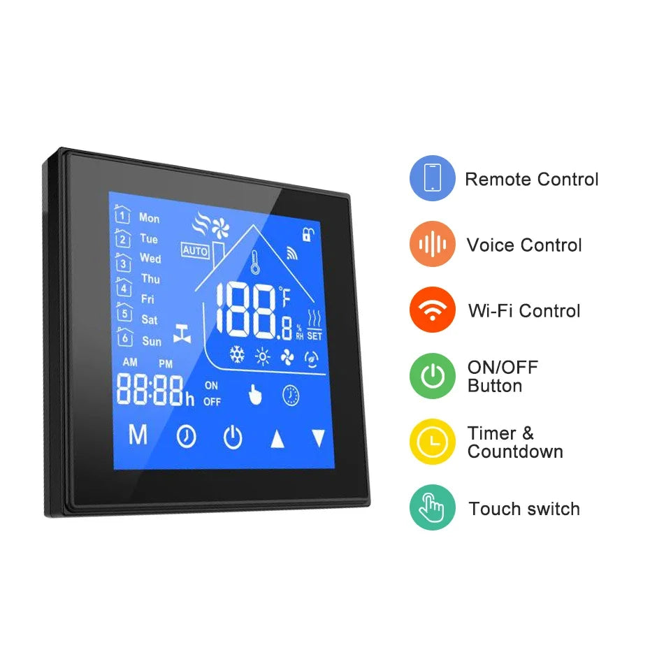 WiFi Smart Thermostat Temperature Control for Electric Floor Heating Water/Gas Boiler Temperature Tuya Google Home Alexa Yandex
