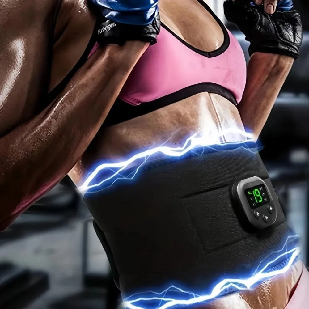EMS Abdominal Muscle Stimulator - Rechargeable Deep Tissue Massage Band Body Shaping Massage Equipment Tidesmit