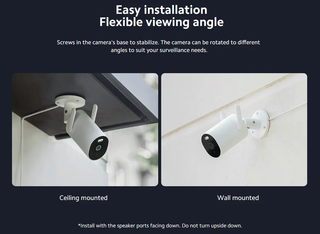 Xiaomi Outdoor Camera AW300 IP66 2K IP66 Full Color Night Vision Home Camera Video Surveillance IP Cam Detection Security Camera