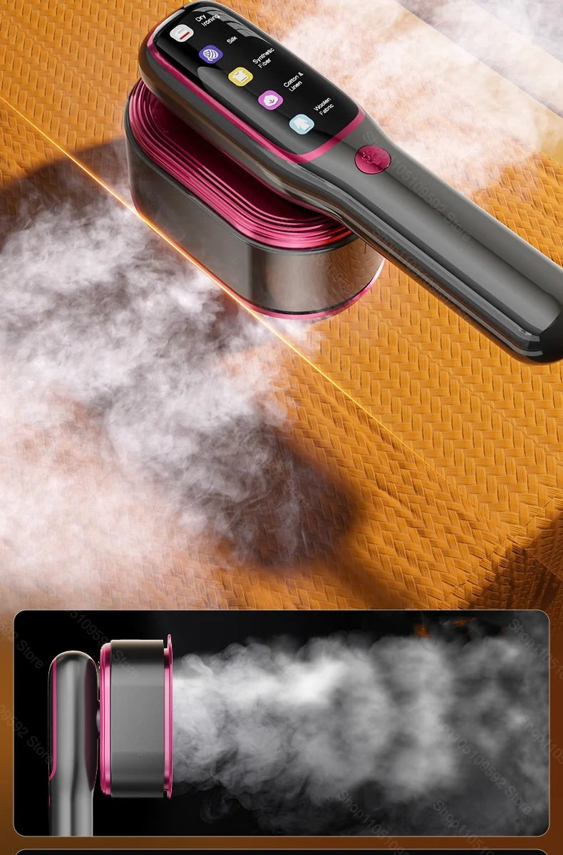 Tidesmit portable fabric press machine and handheld vertical garment steamer for fast clothes wrinkle removal