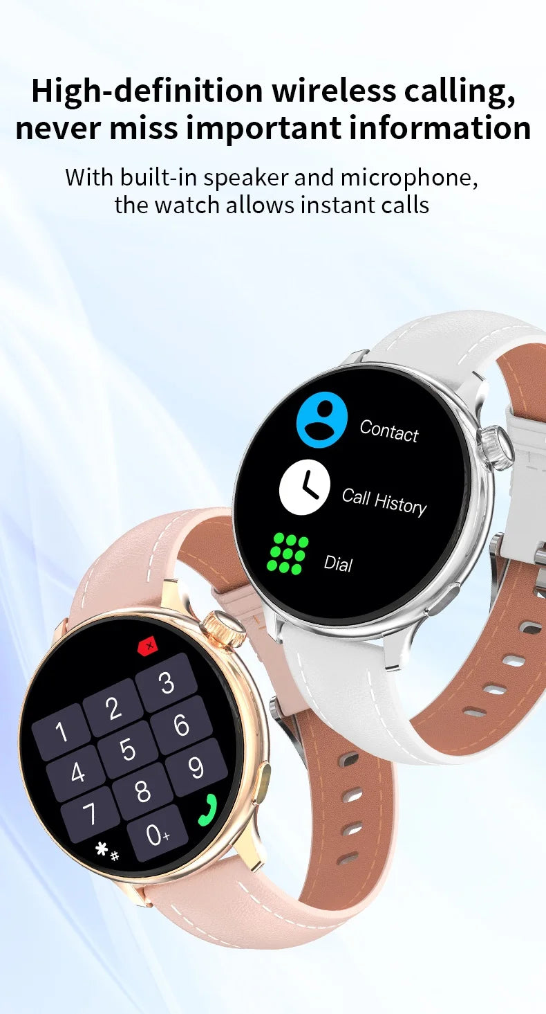 LIGE Sports Smart Watch for Women Wireless Call Heart Rate Sleep Monitor Multiple Sports Modes for Running Yoga Fitness Ladie