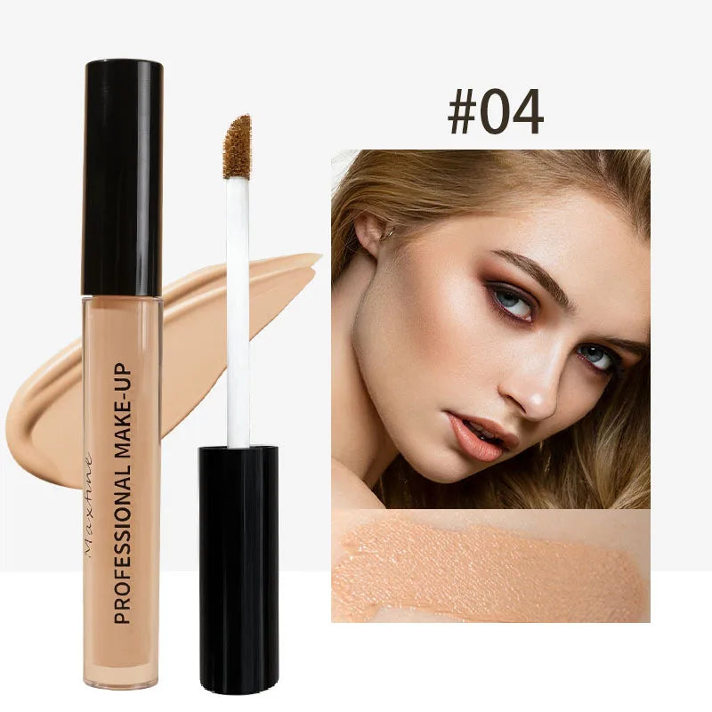 Tidesmit matte liquid concealer high coverage waterproof oil control face makeup texture close-up