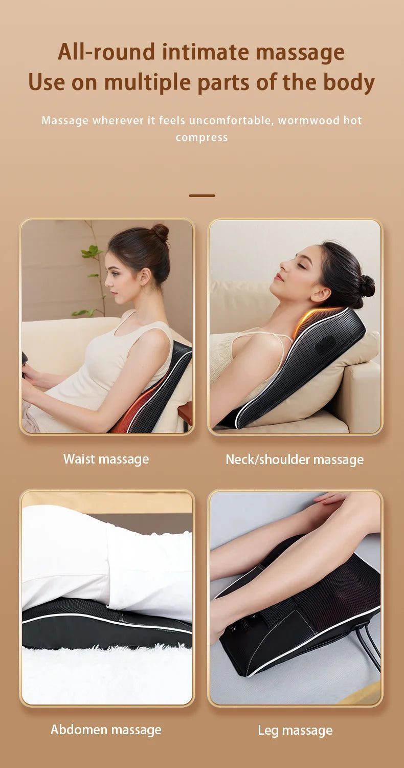 Electric Cervical Pillow with Heated Airbag for Neck Relaxation Relaxation Treatment Tidesmit