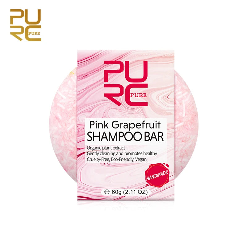 PURC Hair Shampoo in Handmade & Gentle Vegan Soap Bar Smoothing Shiny Hair Care Condition