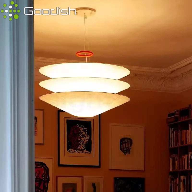 Wabi-Sabi Paper Pendant Light - Large Japanese Minimalist Hanging Lamp Tidesmit