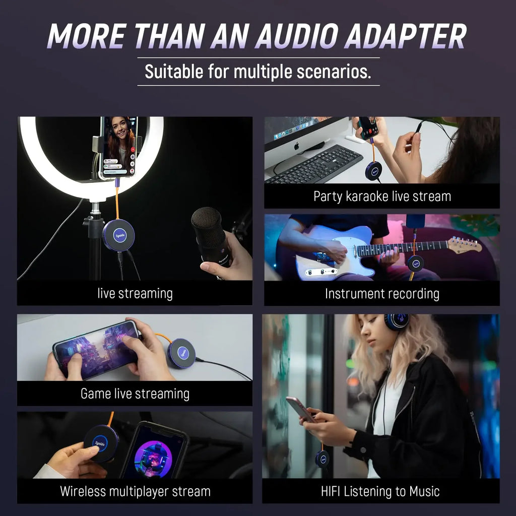 USB-C Audio Interface Live Dock A20 by Tidesmit for Pro Streaming Tidesmit
