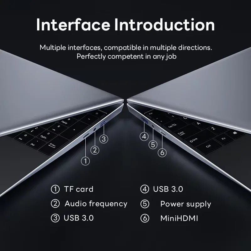 NEW Arrival Portable Intel Core I9 10980HK Laptop Computer 16GB DDR4 1TB SSD 14.1' Notebook Windows 11 4K Office Gaming PC