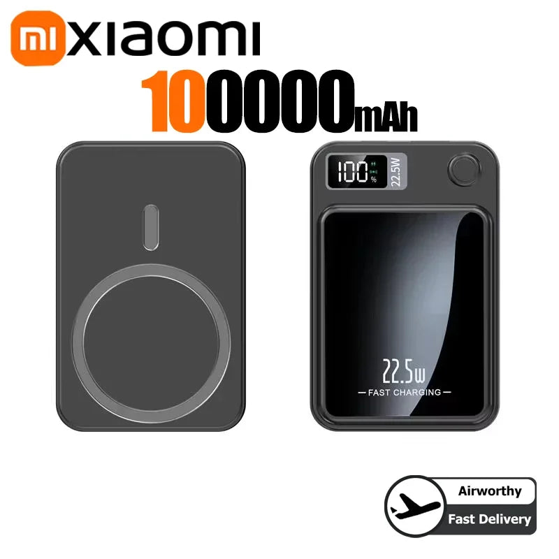 Tidesmit High Capacity Portable Power Bank – Fast PD Charging Black 100000mAH Tidesmit