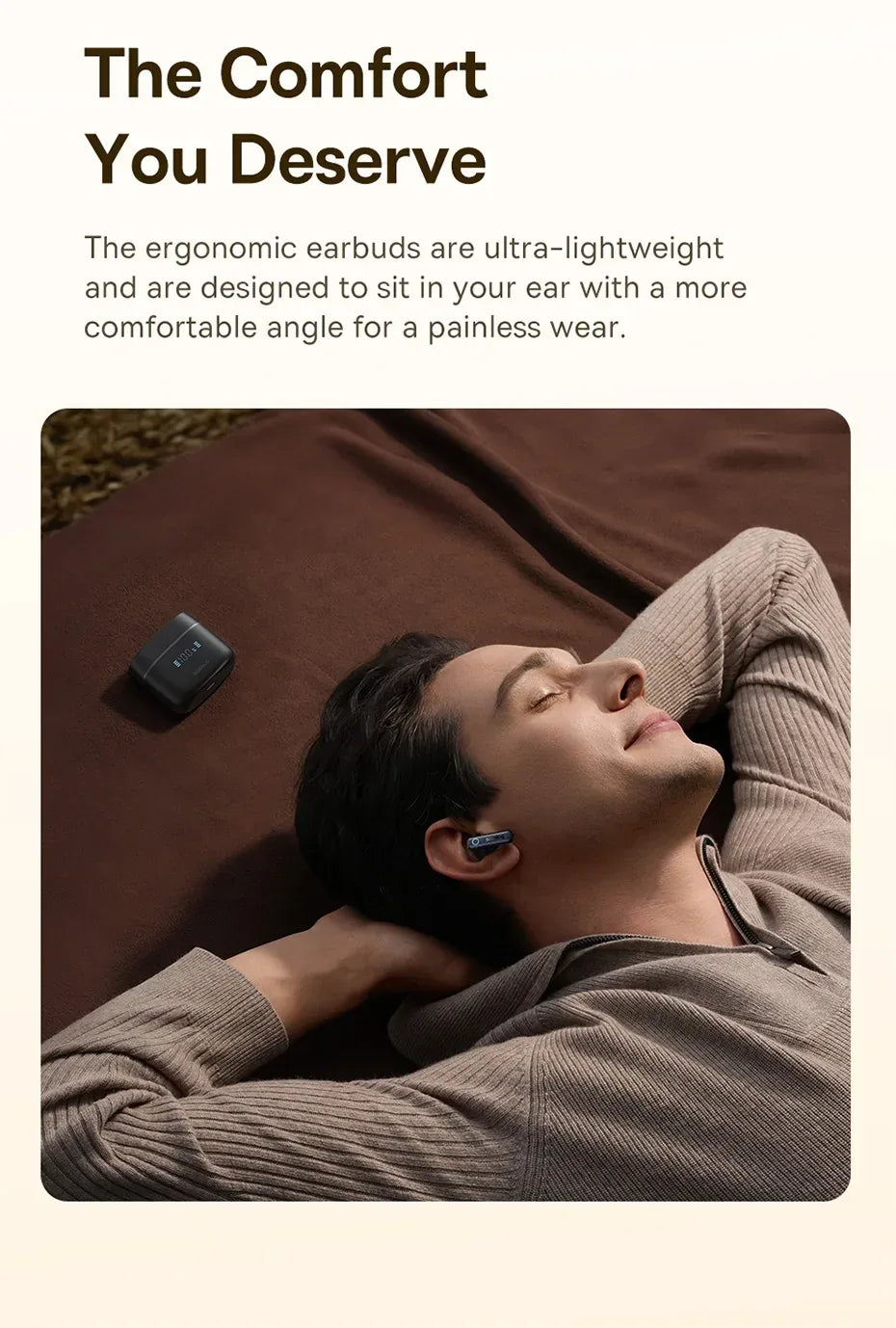 Tidesmit Wireless Noise Canceling Earbuds - 65Hr Playtime Bluetooth 5.3 Tidesmit