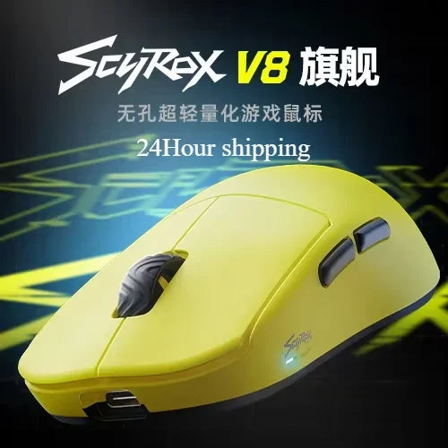Scyrox V8S 40g Ultra-Light Wireless Gaming Mouse Tri-Mode 30000DPI PAWNEXT ONE RGB Macro FPS Esports Lightweight Mouse Gifts