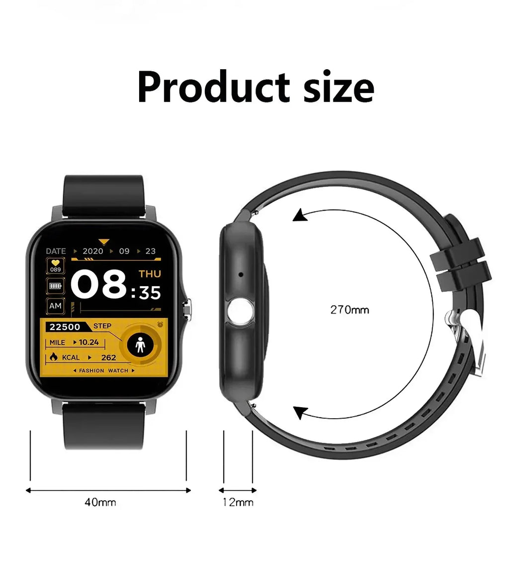 2026 New Smart Watch 1.83'' Inch HD Screen Bluetooth Call Sleep Blood Oxygen Pressure Health Monitoring Watches For Women Men