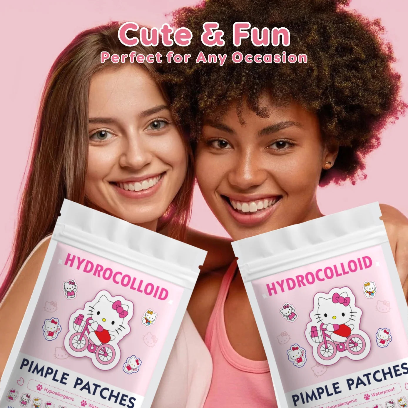Acne patches, acne stickers, facial acne patches, concealer, concealer stickers 125PCS hello kitty