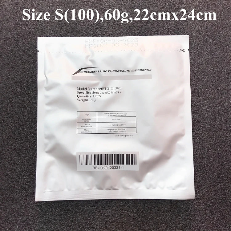 Cryolipolysis Anti-Freeze Membrane Pads 10 PCS (22x24cm, 60G) Fascia Gun 60G(22x24cm) China Mainland 10 PCS Tidesmit