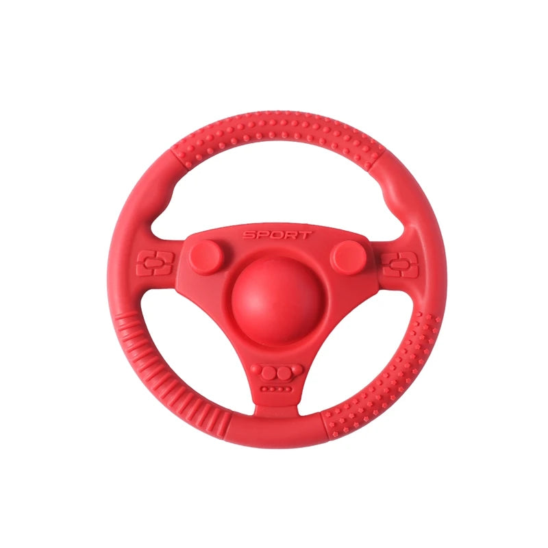 1PC Baby Food Grade Silicone Car Steering Wheel Nursing Teething Toys BPA Free Silicone Teether Toys For Newborn Teething Toys