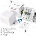 Smart LCD Screen English Voice Broadcast Wrist Blood Pressure Monitor Digital Automatic BP Tonometer Heart Rate Sphygmomanometer
