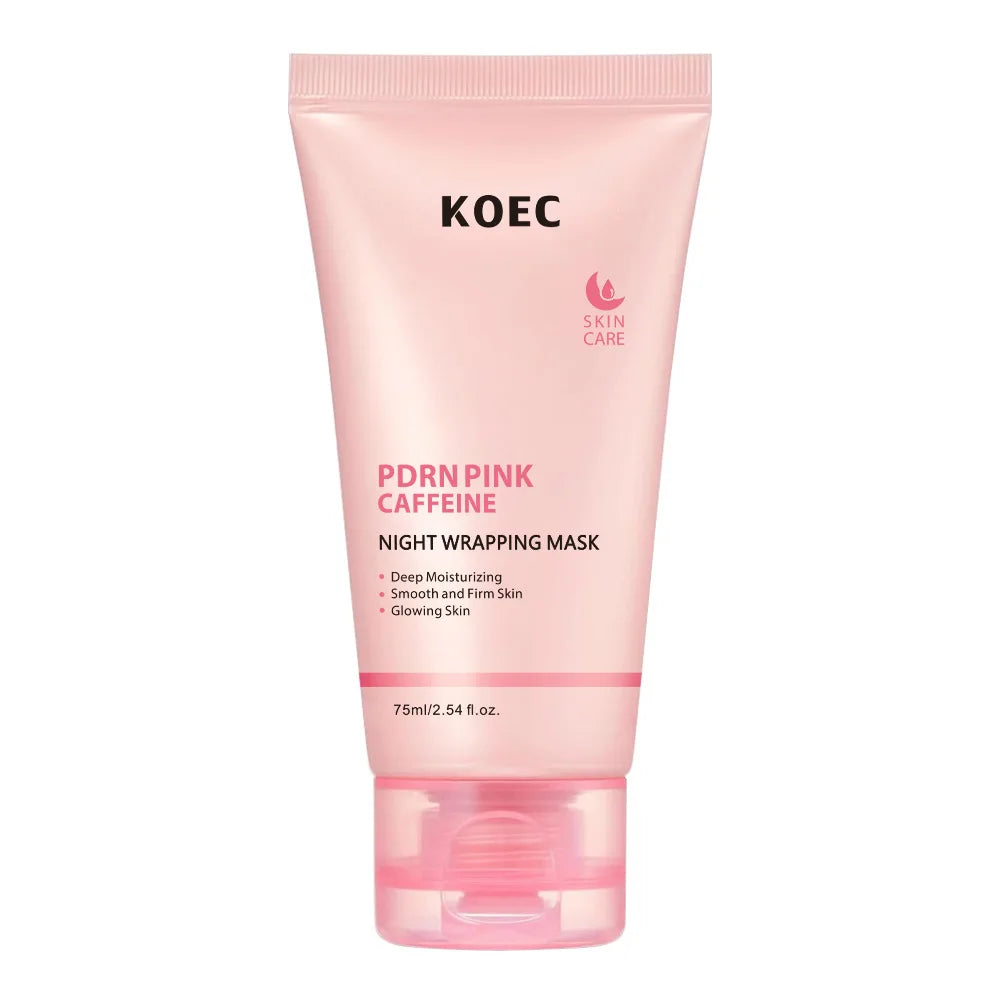 Tidesmit Korean collagen turmeric VC peel-off night mask texture close-up for moisturizing facial skincare