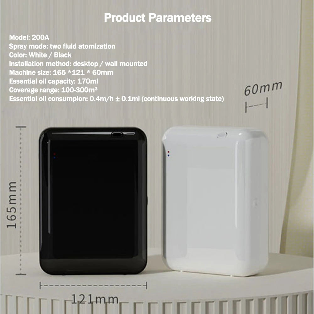 Smart Waterless Essential Oil Diffuser Home Fragrance Oil Scent Machine  Desktop Bluetooth Controlled Aroma Diffuser for Hotel