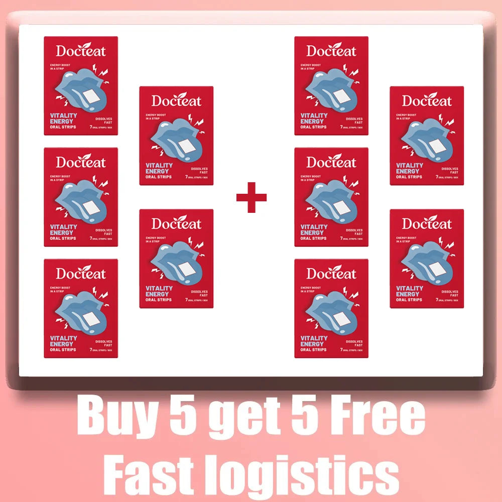 Tidesmit Men’s Vitality energy supplement soluble oral strips for daily vigor and natural body energy boost.