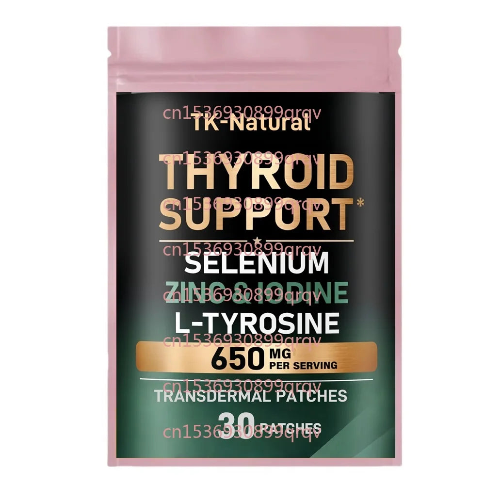 30 Patches Thyroid Support Transdermal Patches With Iodine , Magnesium , Zinc - Antioxidant & Immune Support