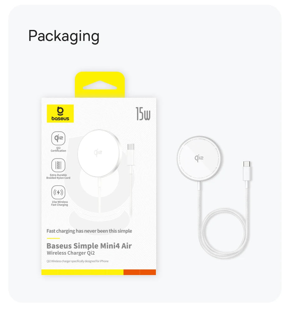 15W MagSafe Compatible Wireless Charger for iPhone 16/15/14 Tidesmit