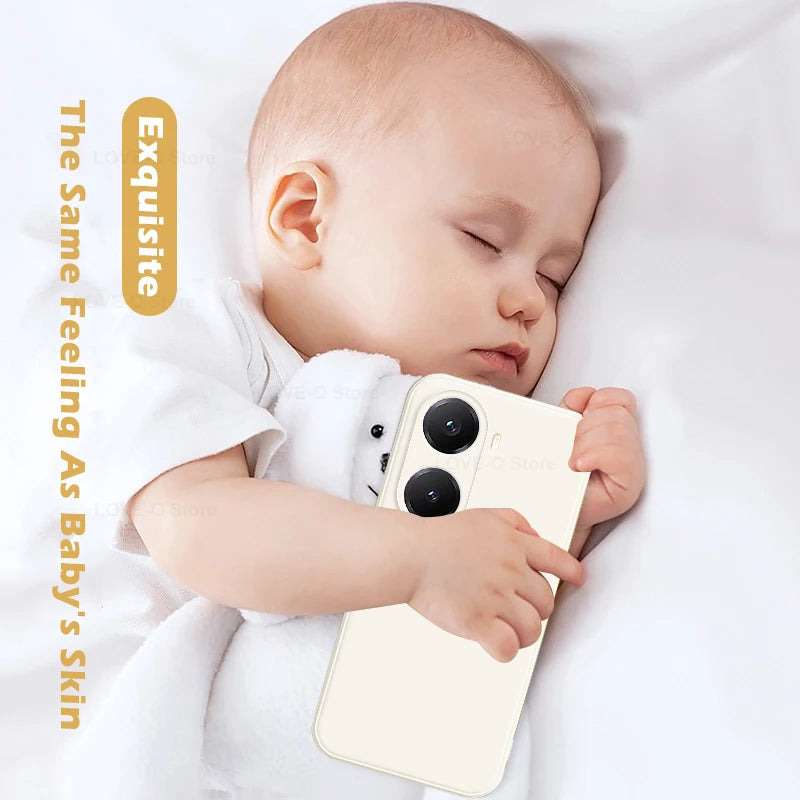 Poco X7 Pro Liquid Silicone Case: Shock-Absorbing Slim Fit Cover Tidesmit