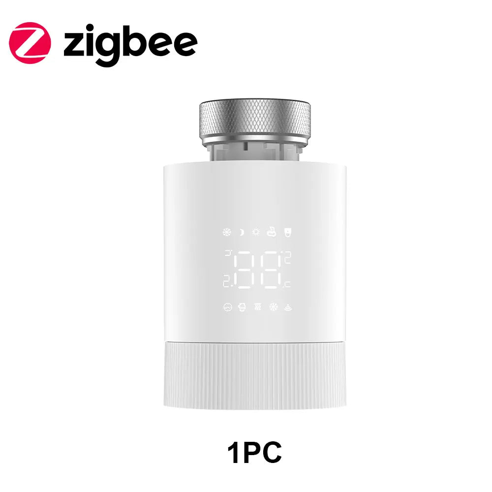 Tuya ZigBee3.0 Thermostat Radiator Actuator Smart TRV Thermostatic Valve Controller Works With Tuya Alexa Google Home Alice
