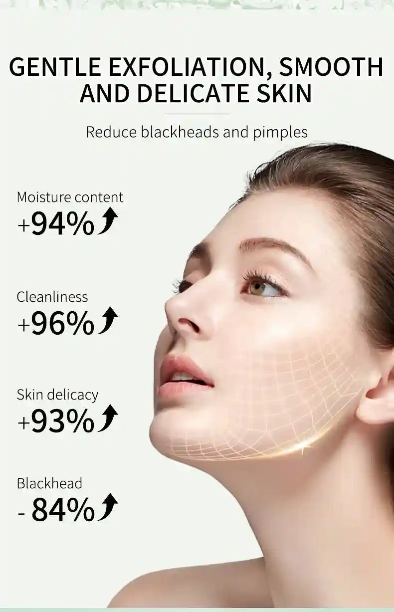 Herbal Exfoliating Gel Face Scrub: Natural Deep Cleansing Moisturizer Scrubs Treatments Tidesmit