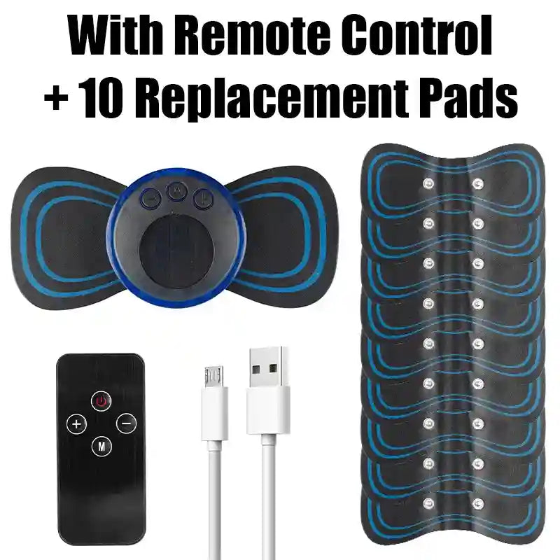 Portable Electric Massager for Deep Tissue Muscle Relief | Tidesmit Massage Roller Controller Set 10pad Tidesmit