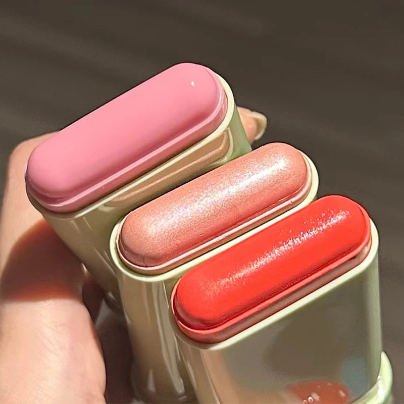 Tidesmit PIXI 3in1 waterproof cream blush and contour stick in matte finish for easy Korean makeup application