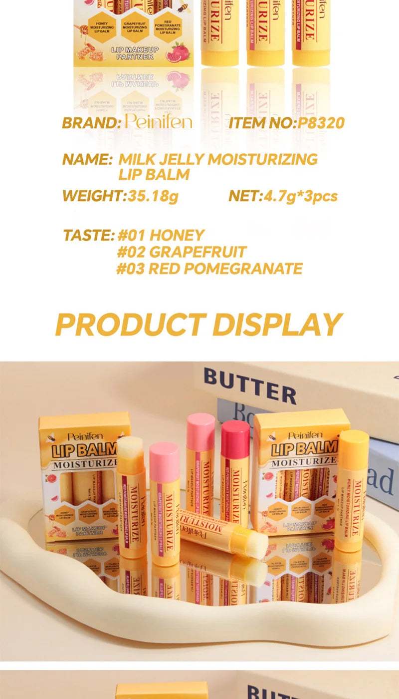 Natural Lip Balm Set - Deep Hydrating Plant-Based Lip Care Lip Care Tidesmit