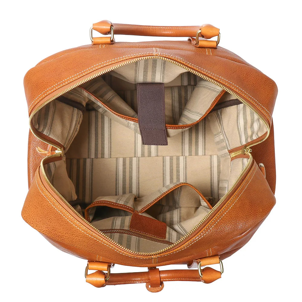 New Original Design Luxury Men's Handbag Genuine Leather 15.6 Laptop Bag Unisex Shoulder Cross Bag Travel Fitness Duffle Bag