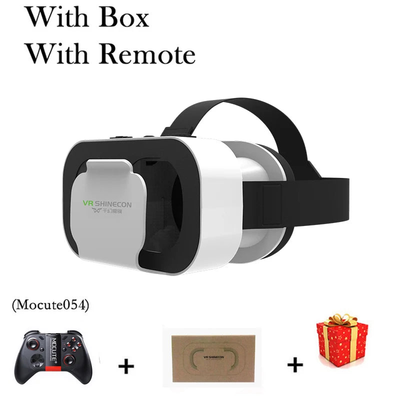 VR Headset for Smartphones - Lightweight Immersive Mobile VR Glasses With Remote B Tidesmit