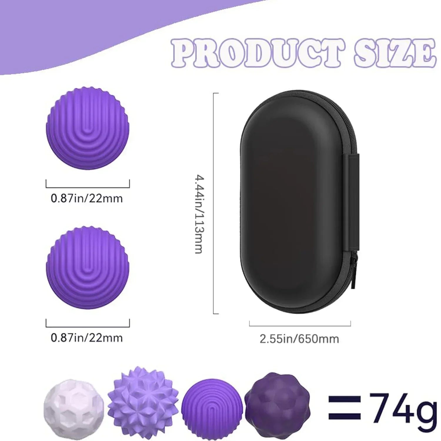 Magnetic Hand Massage Balls for Anxiety Relief - 8 Piece Set Body Shaping Massage Equipment Tidesmit
