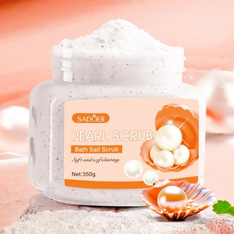 Pearl Body Scrub 350g – Natural Deep Exfoliating Skin Treatment Scrubs Treatments 350g Tidesmit
