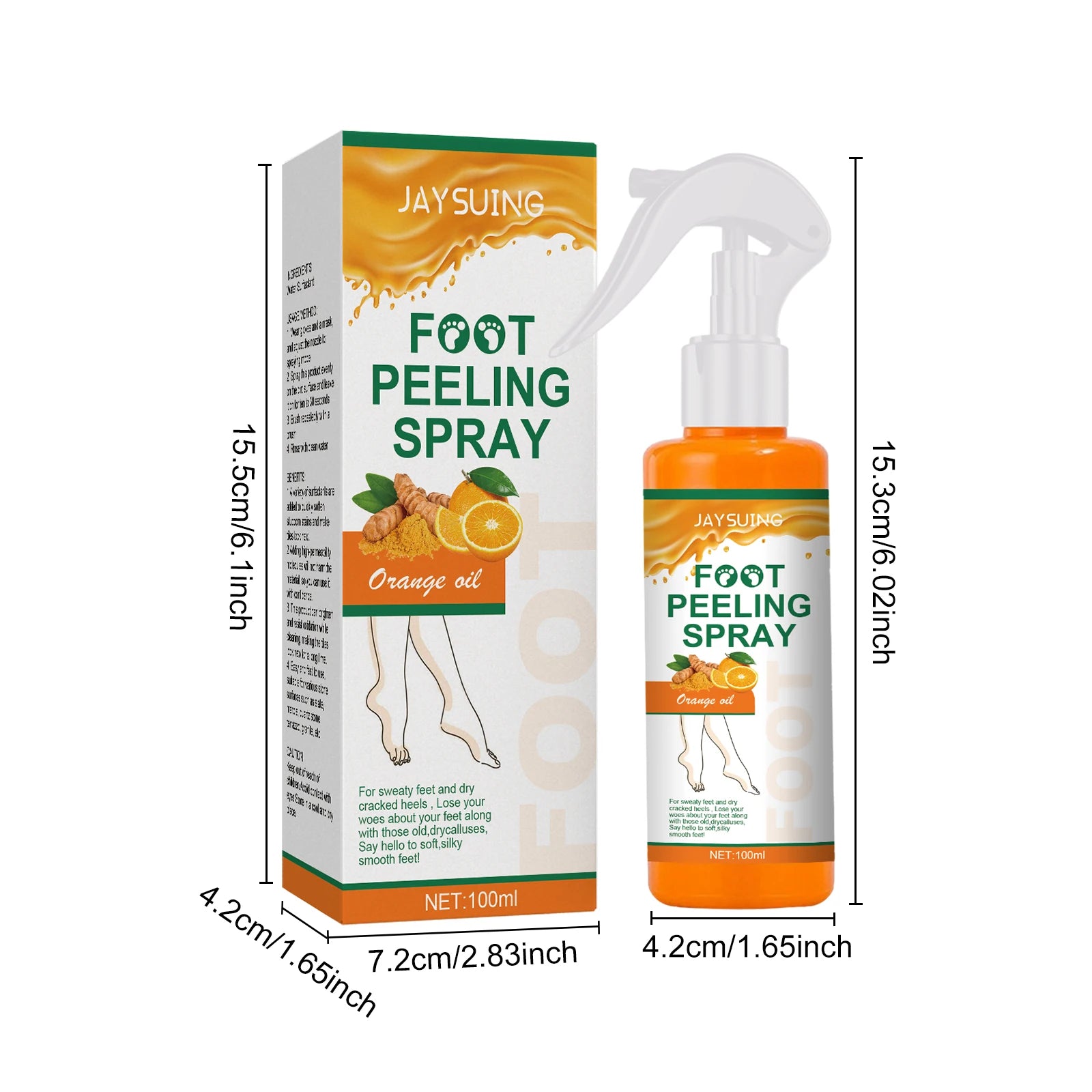 Exfoliating Foot Spray for Cracked Skin - Salon-Quality Repair Scrubs Treatments Tidesmit