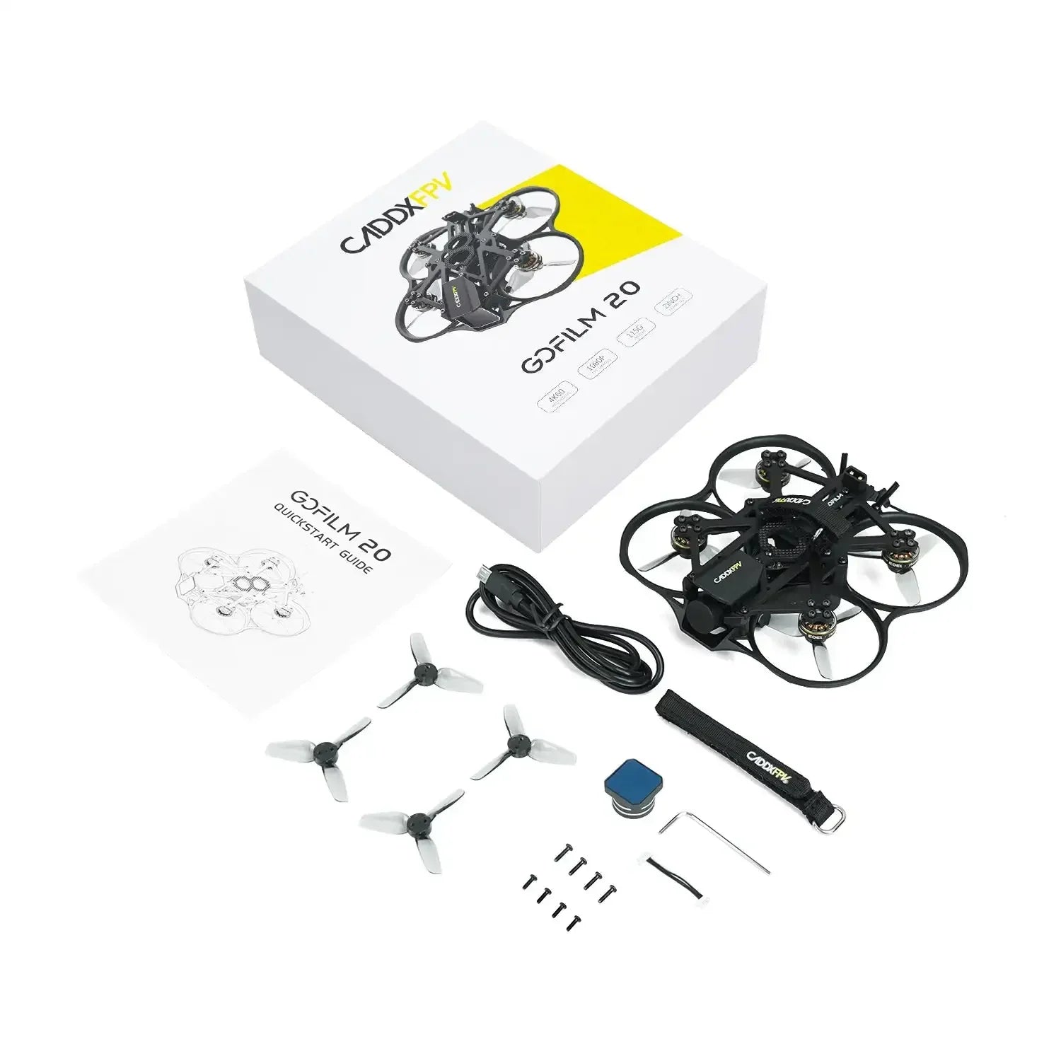 Caddx Gofilm 20 4K FPV Drone | 1303 6000KV 4S Quadcopter Kit Tidesmit