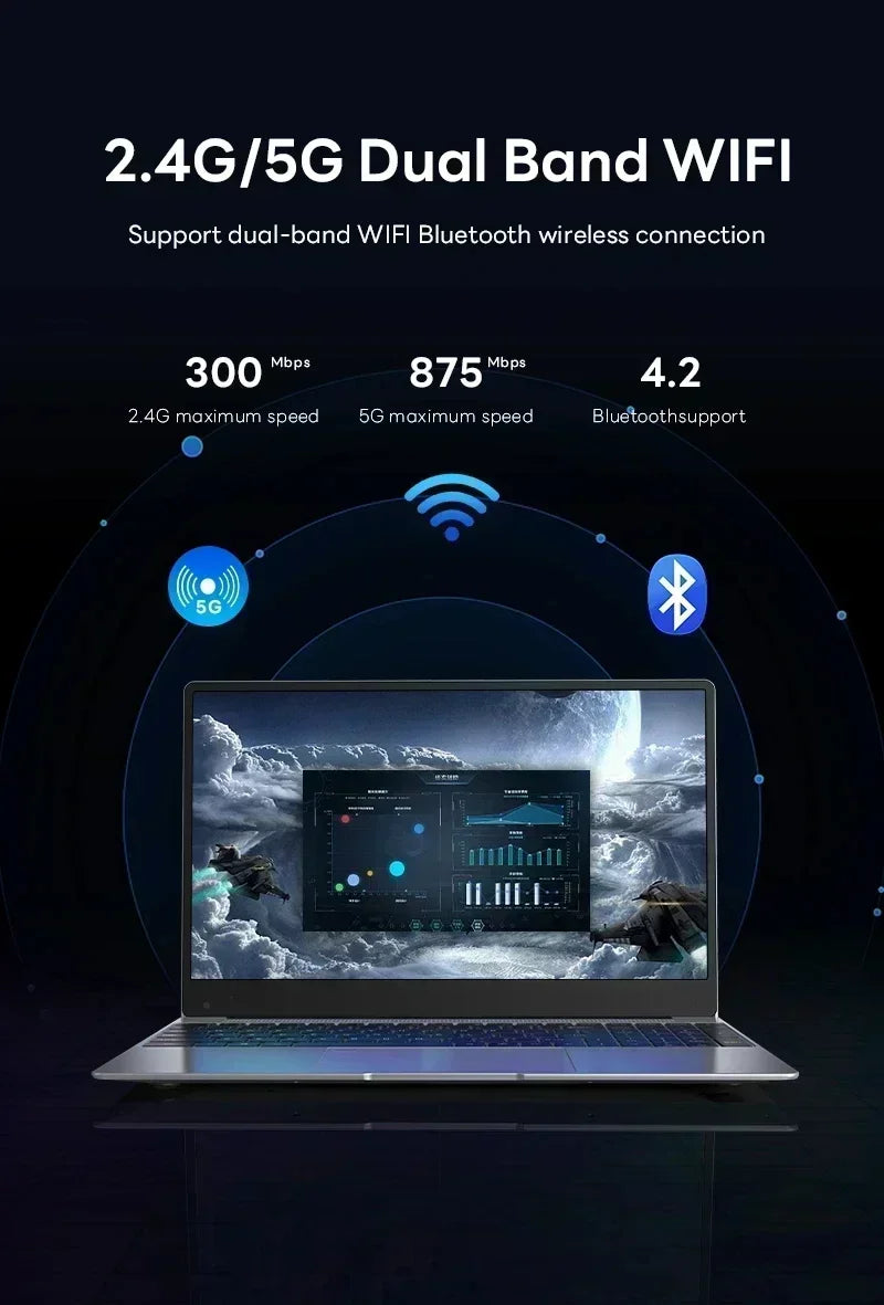 Gaming Gamer Office 2026 NEW 14.1 Inch Ultra Slim Laptop Intel Core i9 9900 32GB RAM 2TB SSD Windows 11 Notebook 1920x1080 Pro