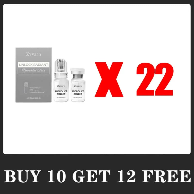 Zyvarn 0.25mm micro infusion serum kit with facial beauty roller and vials for at-home flawless skin care.